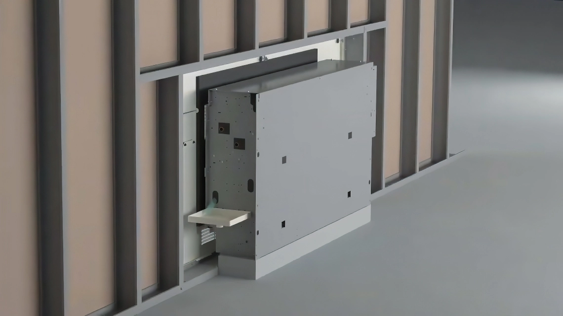 MyCond Inbouw vloerstandaard voor installatie in een muur