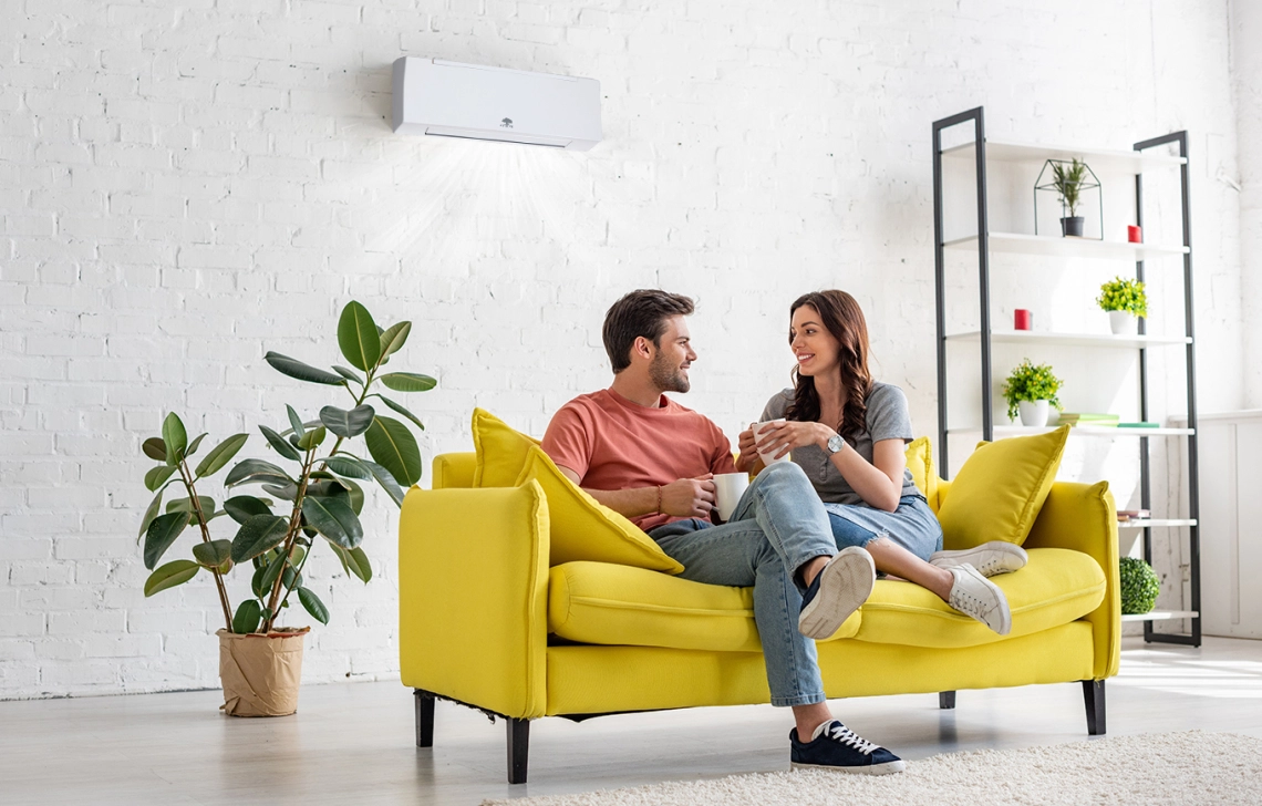 MyCond FHW-serie ventilatorconvectoren voor wandmontage aangesloten op een Modbus-netwerk.