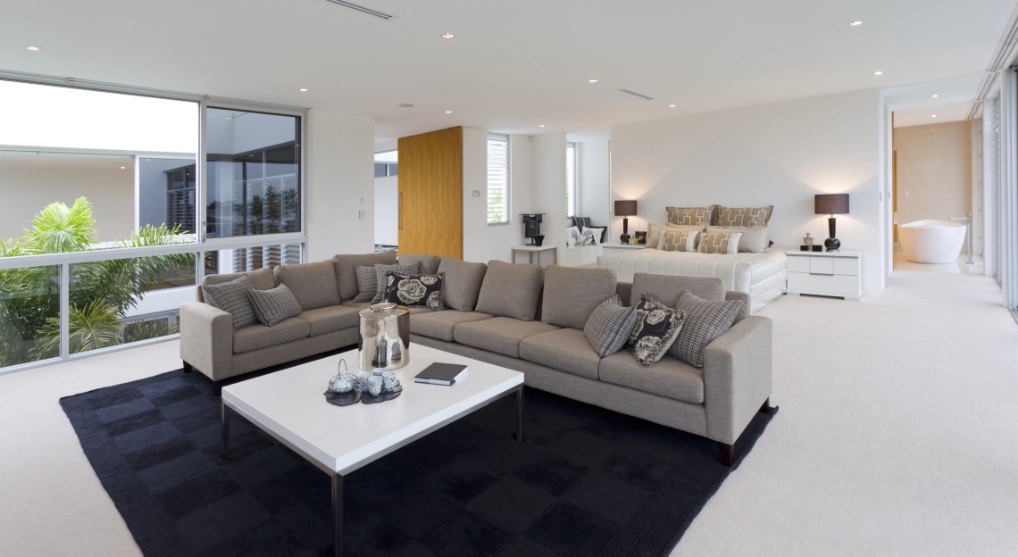 MyCond MCFC Moderne hotelkamer met energiezuinige medium ESP duct ventilatorconvector.