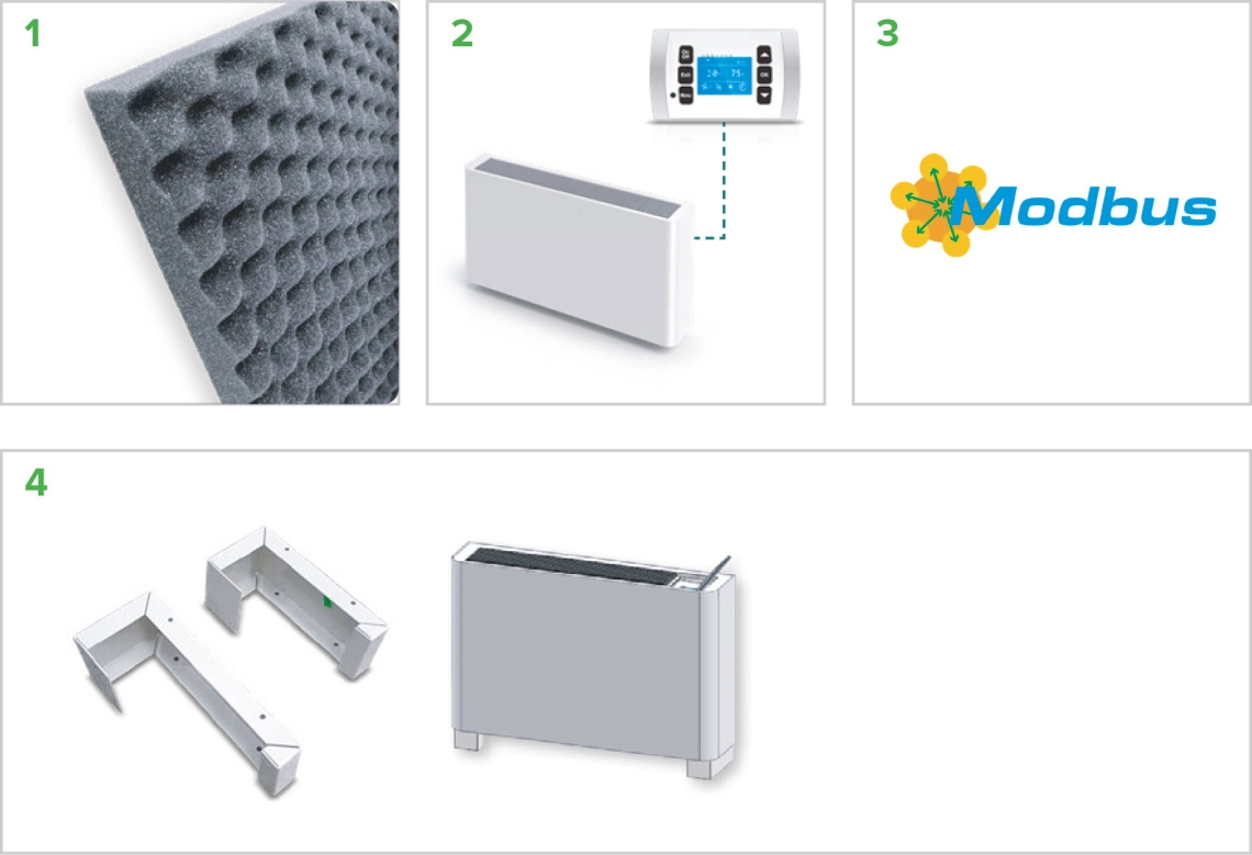 MyCond MDDS/MDCS filter, afstandsbediening, Modbus, montage