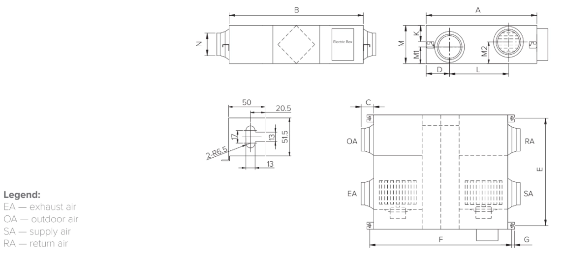 MyCond MVS***-DW Afmetingen - 3