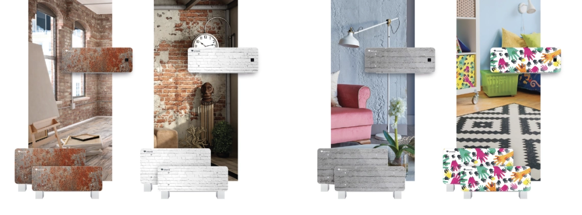 MyCond Silver Glass Low Ultradunne ventilatorconvector met elegant ontwerp en geavanceerde functies.