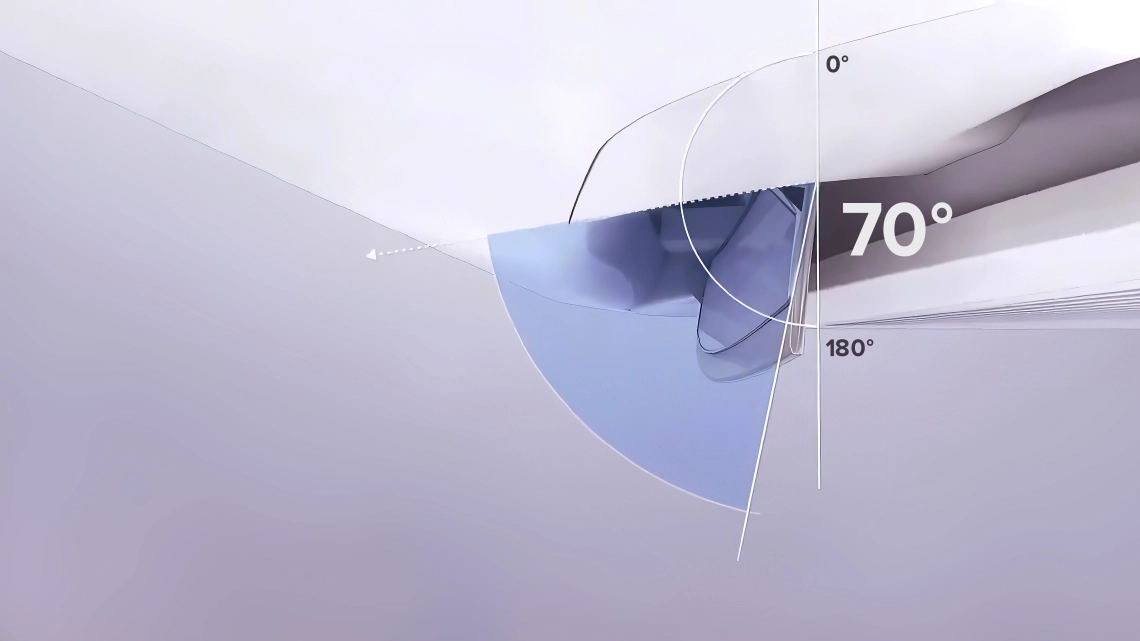 MyCond Stijlvolle en efficiënte ronde cassette voor optimale luchtverdeling.