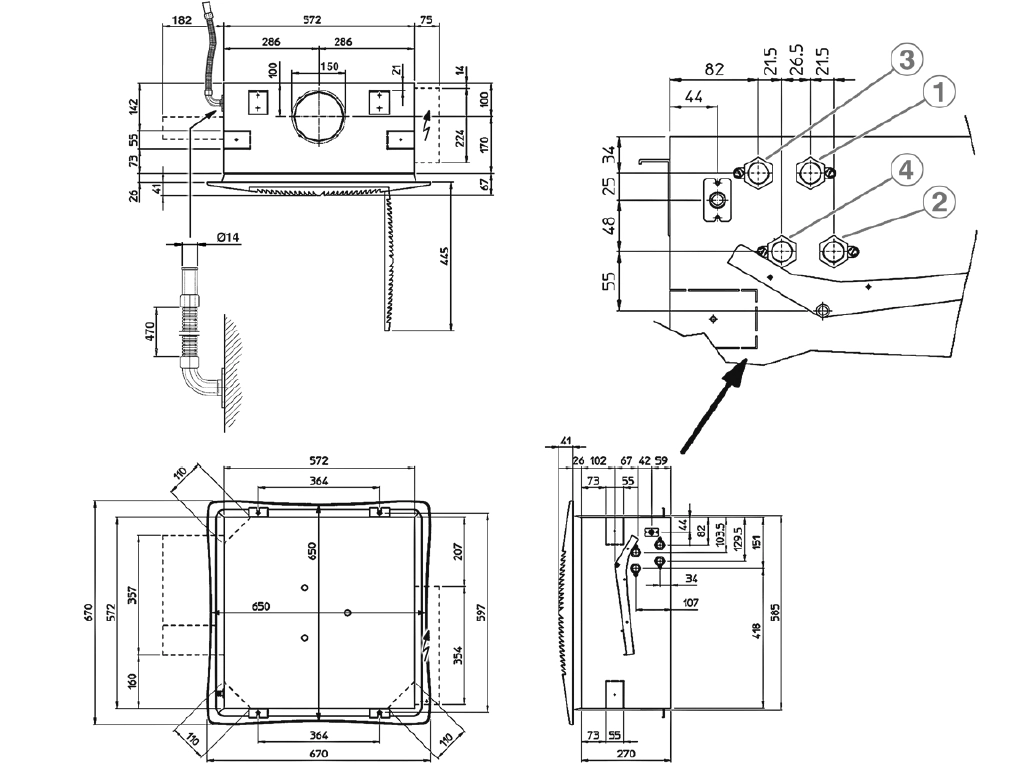 MyCond TopLine Totale afmetingen - 2