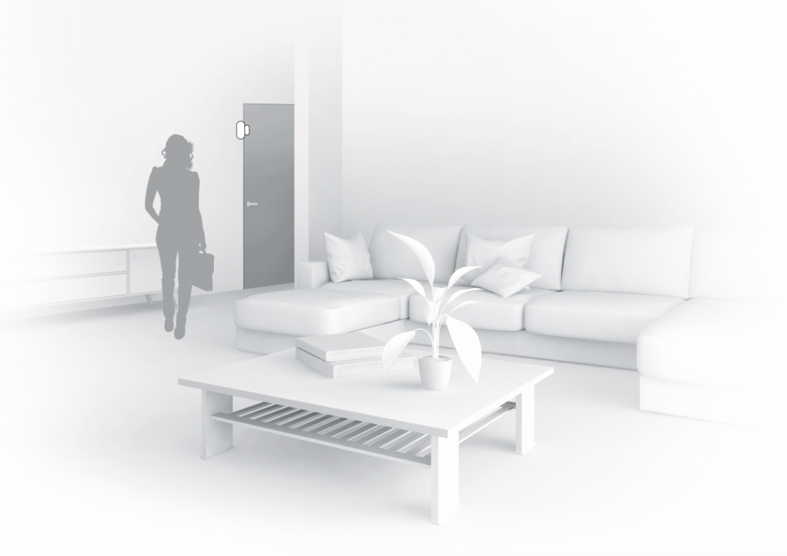 MyCond Zigbee deursensor monitoring huisbeveiliging.
