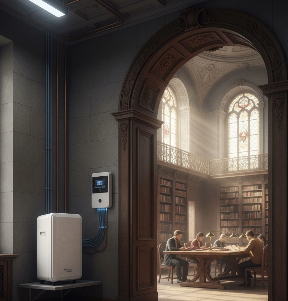 Ontvochtiger voor badkamer met anti-vries bescherming, stabiele werking Mycond Roomer Smart 12