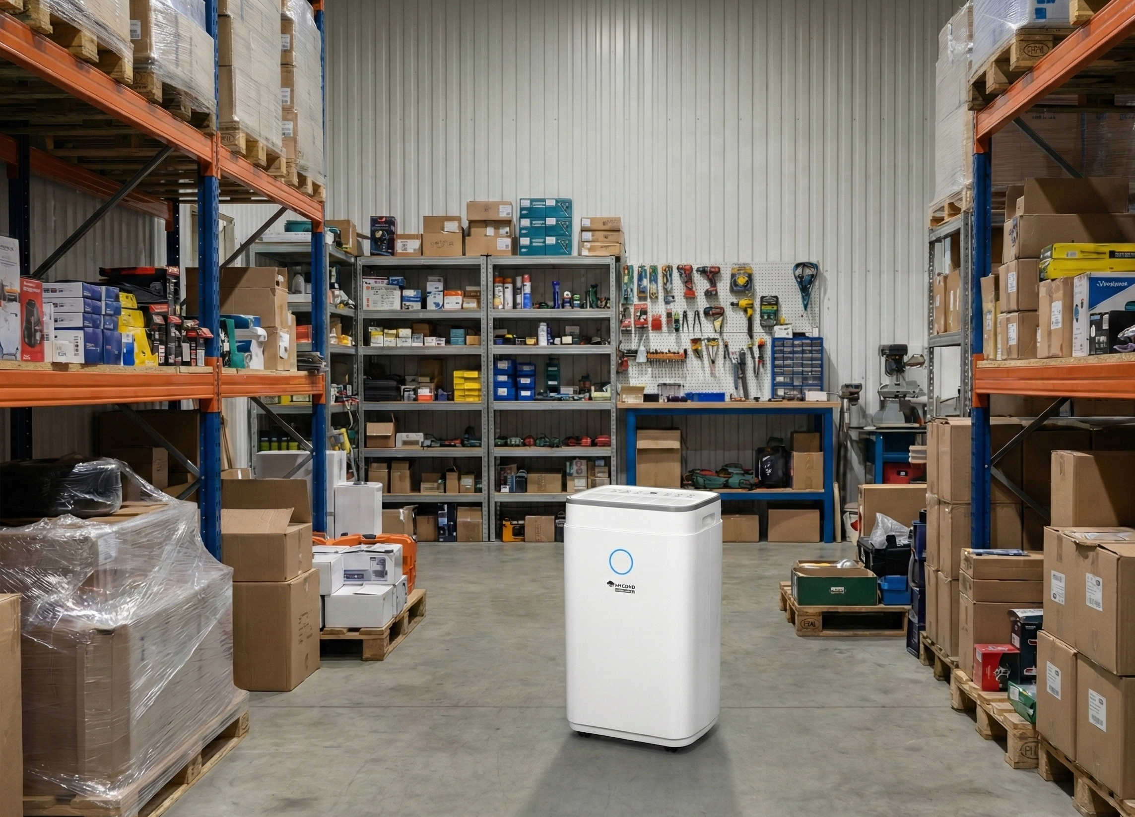 Droogsystemen voor magazijnen, bescherming van goederen en apparatuur tegen vocht