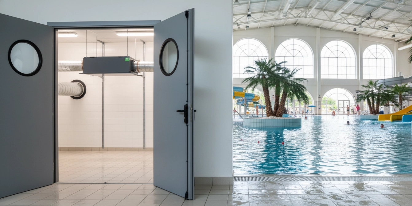 Kanaaldroger voor zwembaden bescherming van apparatuur tegen corrosie Mycond MSHAC