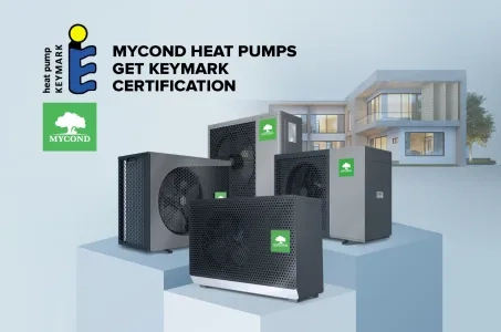 Mycond warmtepompen zijn gecertificeerd door Keymark!