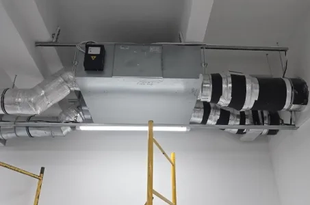 Winkelcentrum met Mycond Energieterugwinning ventilatie-units MVS