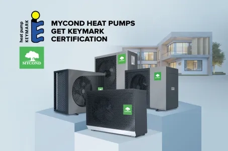 Mycond warmtepompen zijn gecertificeerd door Keymark!